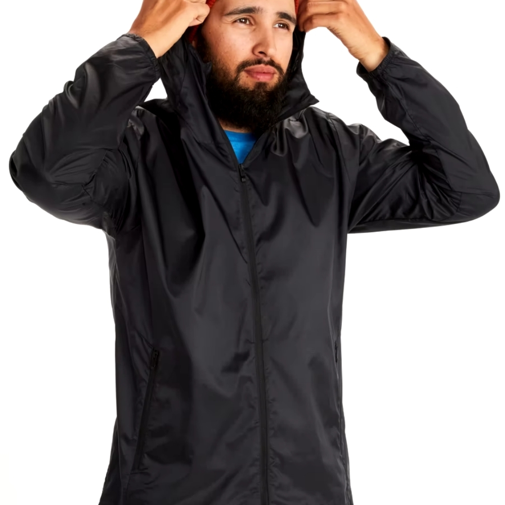 NWOT Men's Marmot Brooklyn Air Jacket Black with Zippered Pockets sz S - Picture 2 of 2